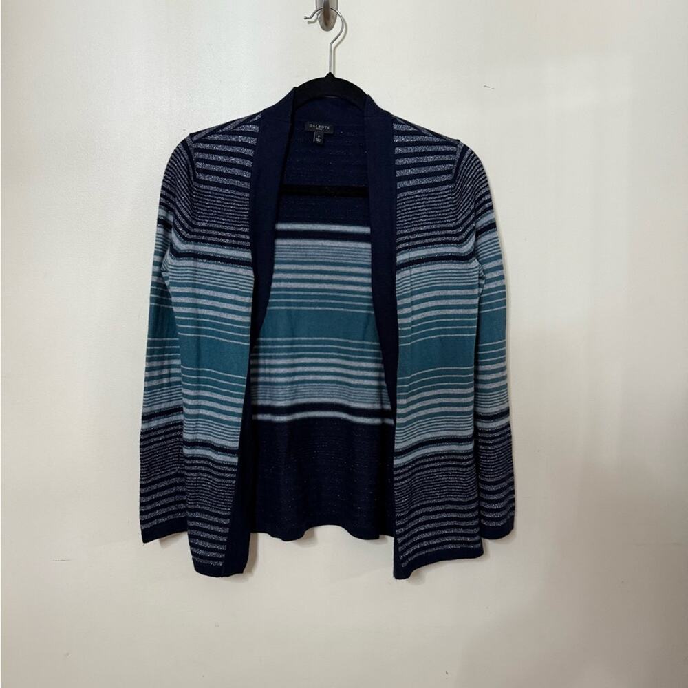 Talbots Navy and Blue Knit Cardigan